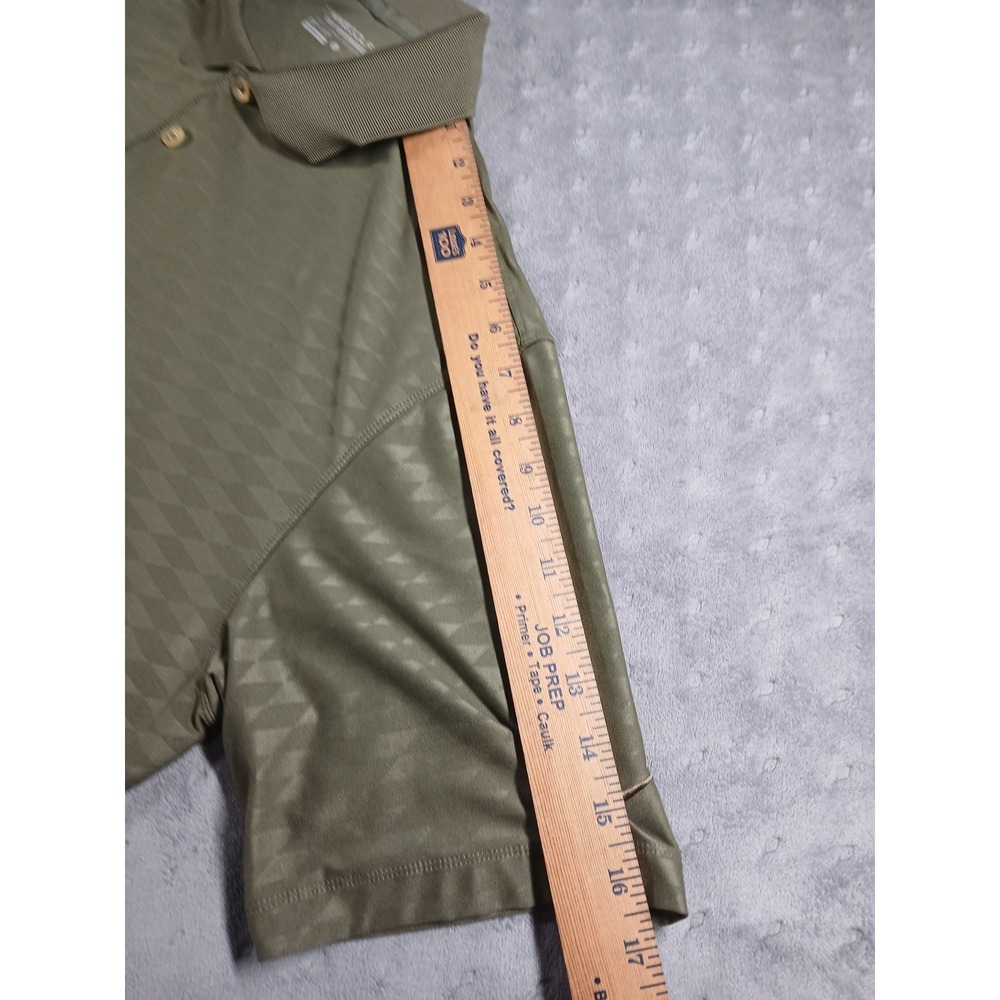 Nike Golf Tour Performance Dri-Fit Polo Shirt Mens Large L Olive Green Diamond - Picture 6 of 8